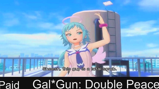 Steamy Anime Shooter Gal*Gun – Double Peace - Game Girls Get Steamy Action