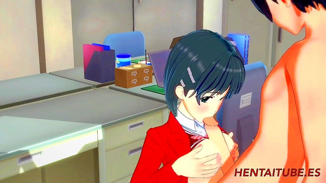 Kirito & Naoha’s Hot 3D Hentai Table Session Ends in Juicy Creampie