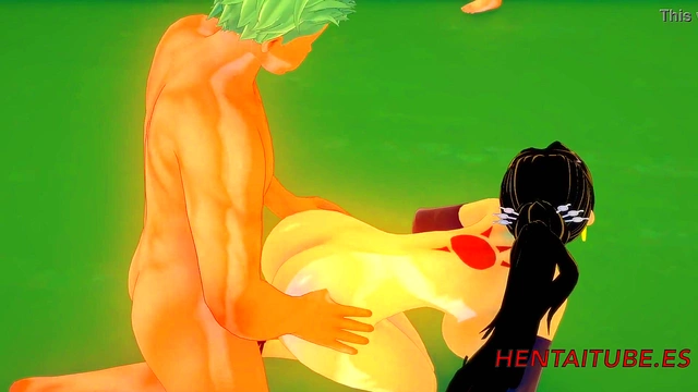 Boa Hancock & Nami Enjoy Wild 3D One Piece Hentai Orgy with Zoro & Luffy