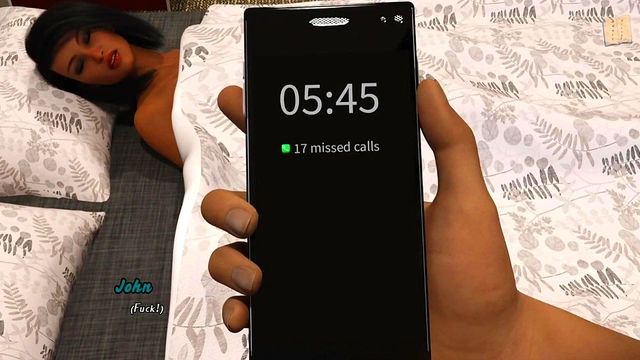 Hot Brunette With Big Tits Seduces John In Erotic 3D Hentai Visual Novel Scene