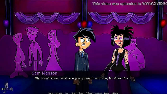 Blonde Cheerleader Sam Gets naughty at Danny Phantom's Anime Prom Night