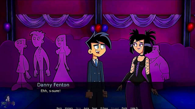 Blonde Cheerleader Sam Gets naughty at Danny Phantom's Anime Prom Night