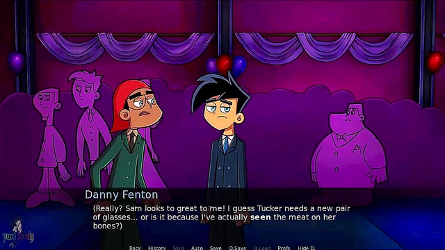 Blonde Cheerleader Sam Gets naughty at Danny Phantom's Anime Prom Night