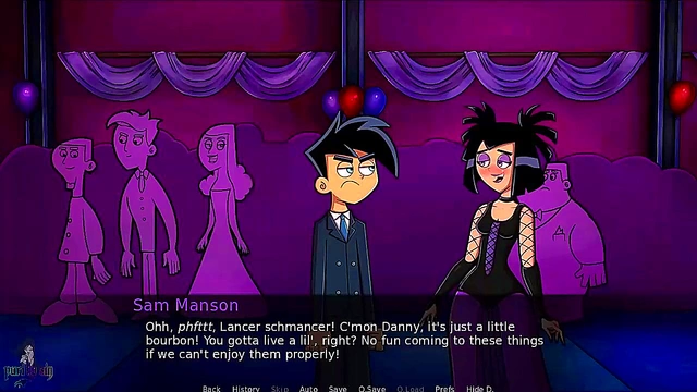 Blonde Cheerleader Sam Gets naughty at Danny Phantom's Anime Prom Night