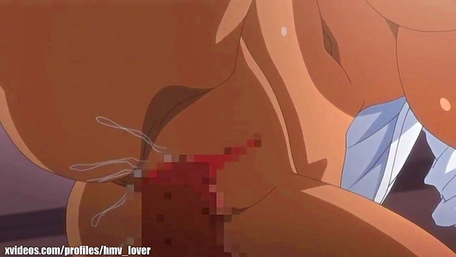 Blonde Teen Enjoying Threesome Action in Anime Music Video Compilation