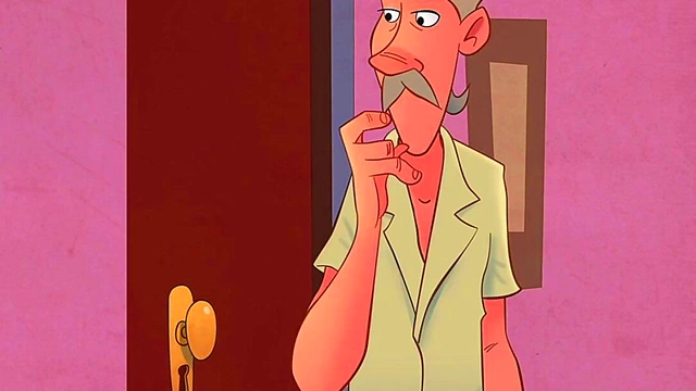 Horny Teen With Big Tits Fucks Old Man In Church Anime Scene