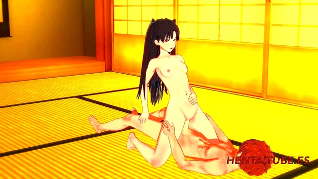 Ishtar (Rin) Rides Shirou's Dick for Intense Hentai Creampie Sex Session