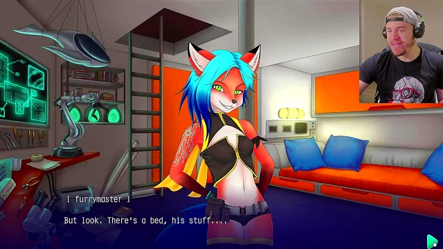 Furry Space Paws Boobs Get Squeezed As AnimeFox Gets Fucked Hard