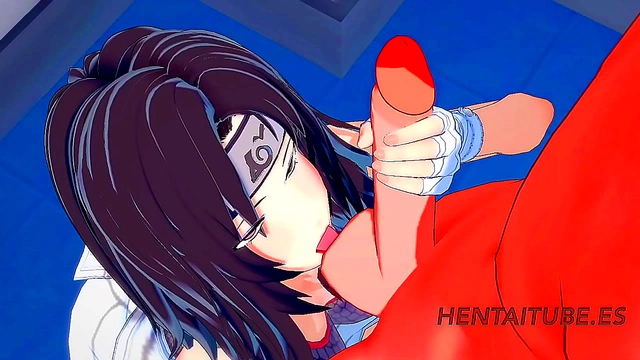 Kurenai Gives Naruto Intense 3D Hentai Blowjob & Handjob Ending In FaceCum
