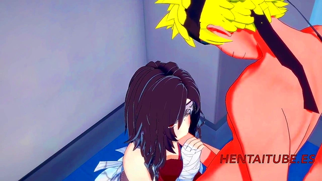 Kurenai Gives Naruto Intense 3D Hentai Blowjob & Handjob Ending In FaceCum