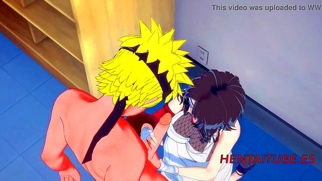Kurenai Gives Naruto Intense 3D Hentai Blowjob & Handjob Ending In FaceCum