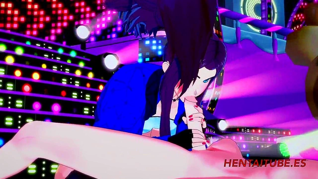 KDA Akali Cosplay Blowjob & Boobjob Ends in Multiple Cums in Her Mouth & Pussy