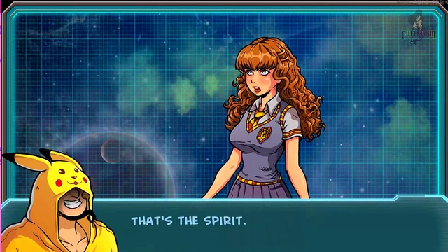 Hermione & Princess Jasmine Dance for Akabur's Alien Girls Cam Show