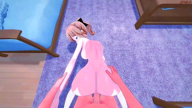 Blonde Babe Jean Gets Table Fucked POV Before Doggy Style Creampie Orgasm