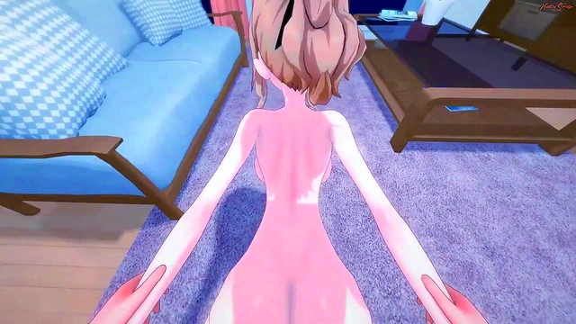 Blonde Babe Jean Gets Table Fucked POV Before Doggy Style Creampie Orgasm