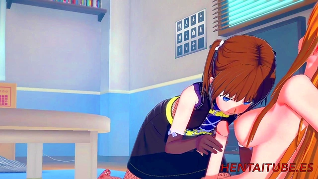 Asuna & Ronye’s Futanari Fun – Sword Art Online Hentai Cocksucking, Boobjobs & Multiple Cums