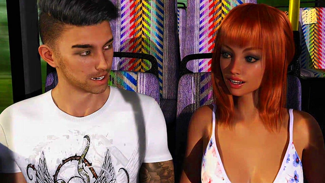 Redhead Teen With Big Tits And Ass Gets Intimate In 3D Hentai Visual Novel