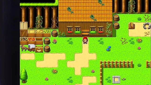 Red Riding Hood Seduced by Plant Monsters for Double Penetration Cum Shower