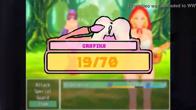 Red Riding Hood Seduced by Plant Monsters for Double Penetration Cum Shower