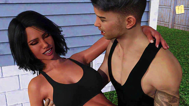 Hot Blonde Teen Engages in Intimate 3D Hentai Adventure at Home