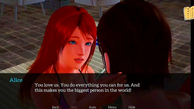 Blonde Teen's Erotic Adventure With Her New 3D Anime Family