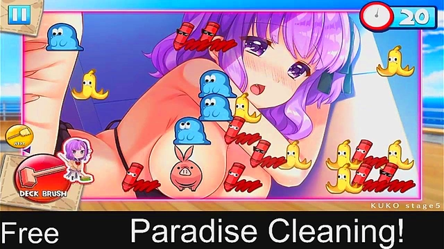 Horny Maid Cleans Up With Steamy Sex In Paradise Clean Anime Game