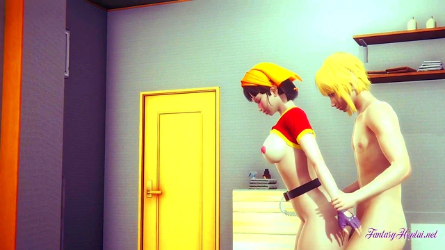 Pan from Dragon Ball Z Gets Fucked After Hot Cunnilingus & Blowjob Session