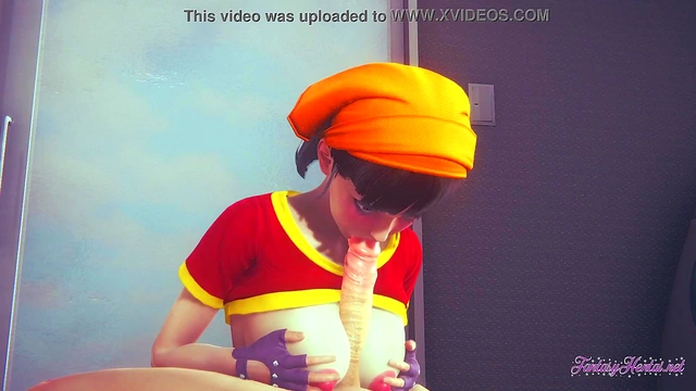 Pan from Dragon Ball Z Gets Fucked After Hot Cunnilingus & Blowjob Session