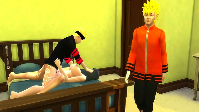 Naruto Catches Hinata Masturbating, Joins for Hardcore Anal Fun