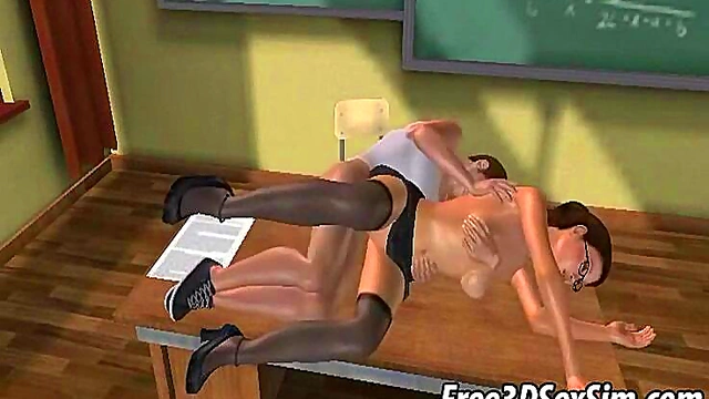 Hardcore 3D Brunette Babe Getting Fucked Hard In Anime Style Adventure