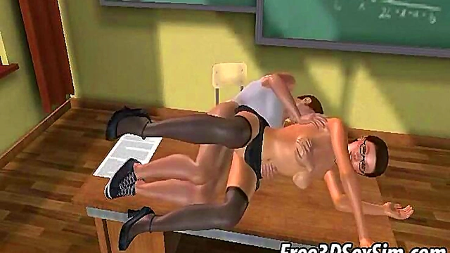 Hardcore 3D Brunette Babe Getting Fucked Hard In Anime Style Adventure