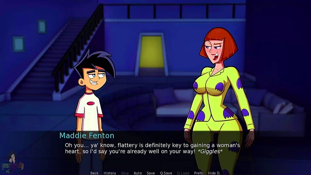 Redhead Mom Maddie Rides Danny Hard In Amity Park For Rough Anime Orgasm