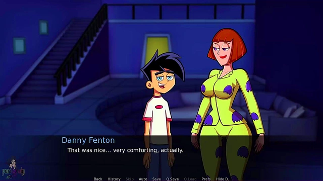 Redhead Mom Maddie Rides Danny Hard In Amity Park For Rough Anime Orgasm