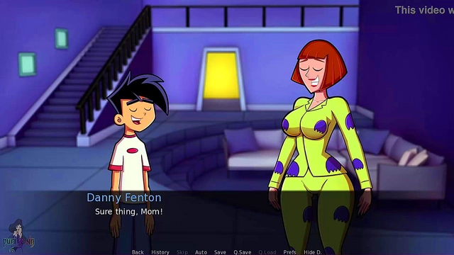 Redhead Mom Maddie Rides Danny Hard In Amity Park For Rough Anime Orgasm