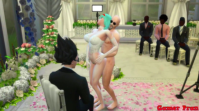 Beautiful Bride Bulma Cheats With Older Man While Cuckolded Husband WatchesErotic Wedding Photoshoot Turns Into Steamy Hentai Adventure