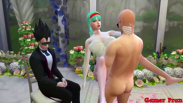Beautiful Bride Bulma Cheats With Older Man While Cuckolded Husband WatchesErotic Wedding Photoshoot Turns Into Steamy Hentai Adventure
