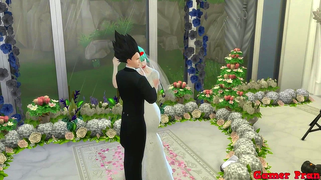 Beautiful Bride Bulma Cheats With Older Man While Cuckolded Husband WatchesErotic Wedding Photoshoot Turns Into Steamy Hentai Adventure
