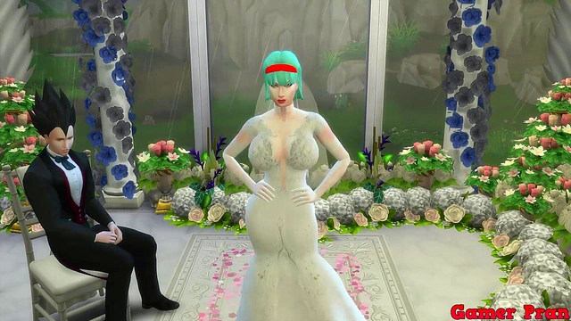 Beautiful Bride Bulma Cheats With Older Man While Cuckolded Husband WatchesErotic Wedding Photoshoot Turns Into Steamy Hentai Adventure