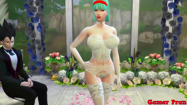 Beautiful Bride Bulma Cheats With Older Man While Cuckolded Husband WatchesErotic Wedding Photoshoot Turns Into Steamy Hentai Adventure