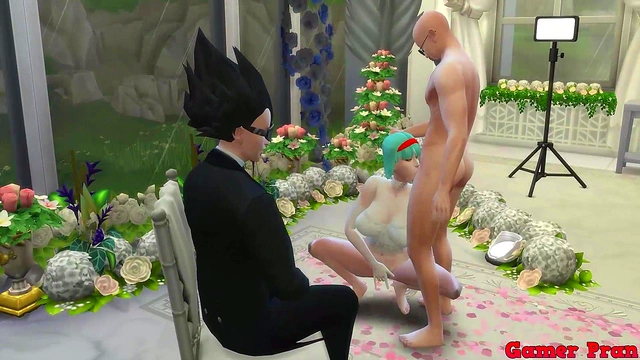 Beautiful Bride Bulma Cheats With Older Man While Cuckolded Husband WatchesErotic Wedding Photoshoot Turns Into Steamy Hentai Adventure