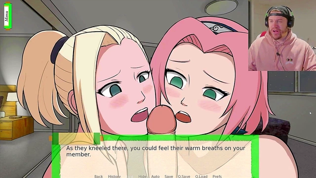 Sakura & Ino Enjoy Threesome Fun With Doggy Style Action & Blowjob Feast