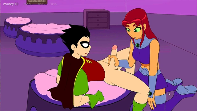 Raven & Starfire’s Naughty Anime Adventure – Blowjob, Handjob, Spanking Fun