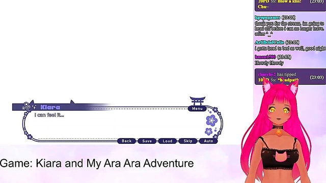 Lewd VTuber Neko Seduces With Lingerie Footjob & Big Boob Fun