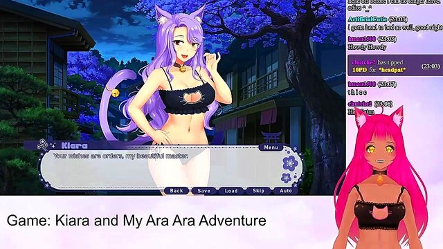 Lewd VTuber Neko Seduces With Lingerie Footjob & Big Boob Fun