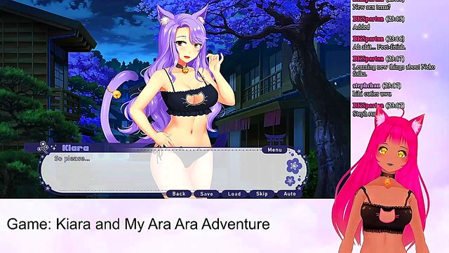 Lewd VTuber Neko Seduces With Lingerie Footjob & Big Boob Fun