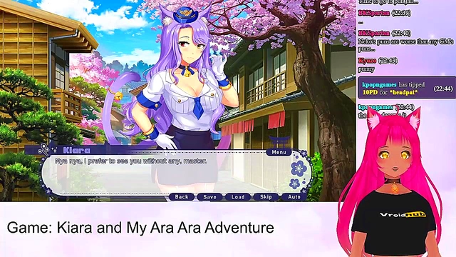 Lewd VTuber Neko Seduces With Lingerie Footjob & Big Boob Fun