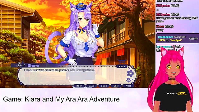 Lewd VTuber Neko Seduces With Lingerie Footjob & Big Boob Fun