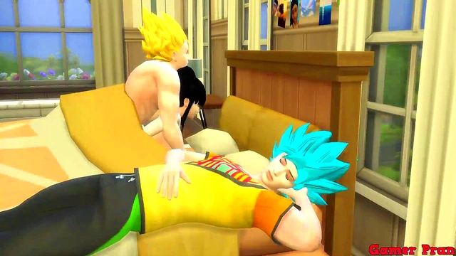 Vegeta Fucks Chichi While Her Husband Watches in Dragon Ball Hentai Cuckold Scene