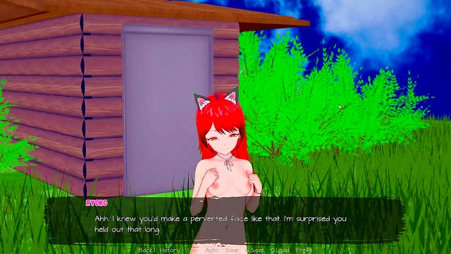 Big-Busted Cartoon Girl Gives Blowjob & Handjob For Juicy Finish