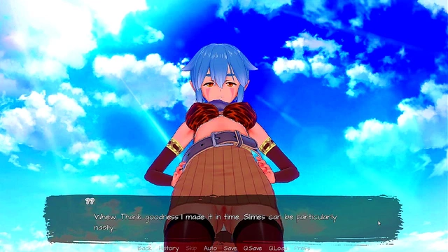 Big-Busted Cartoon Girl Gives Blowjob & Handjob For Juicy Finish